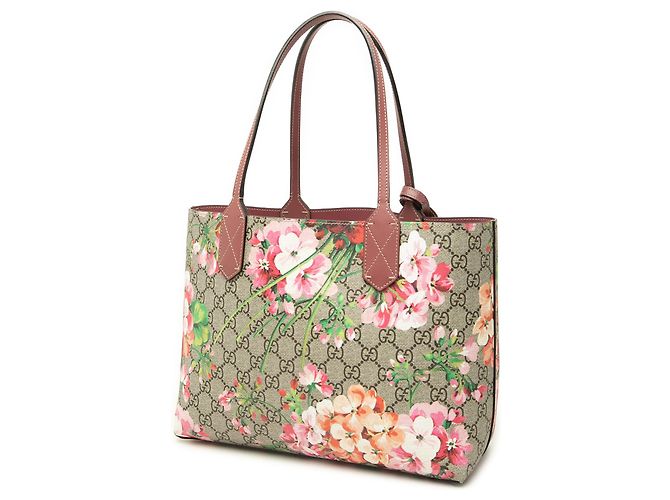 Tote Reversível Gucci Beige Small GG Supreme Blooms Bege - vista 2