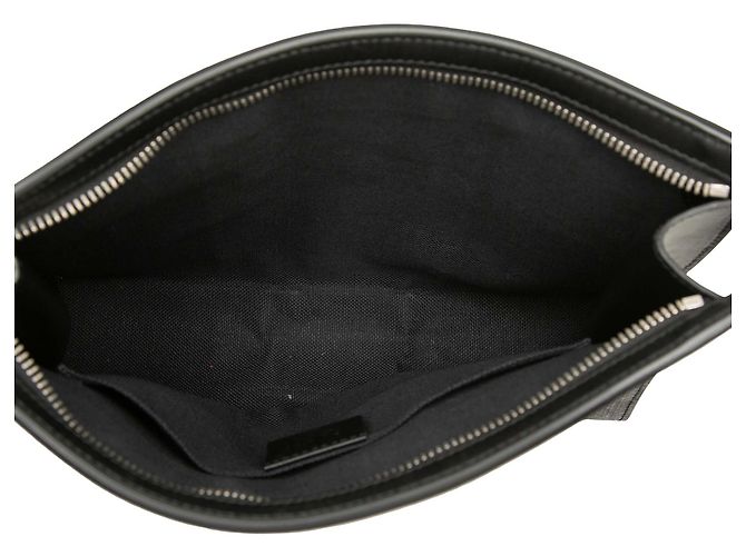 Clutch Gucci Black GG Supreme Web Nero - vista 4