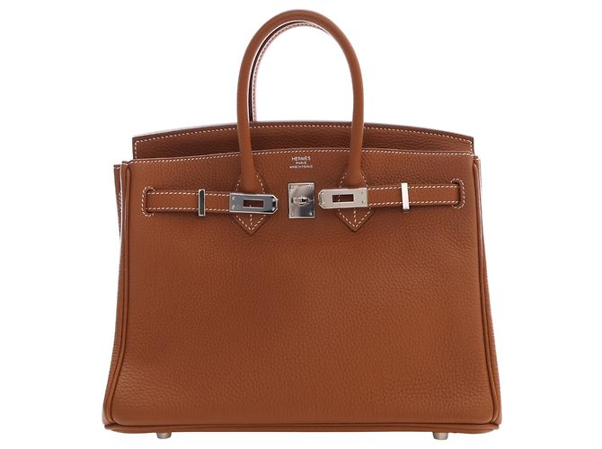 Hermès Brown Togo Birkin Retourne 25 Marrone - view 10