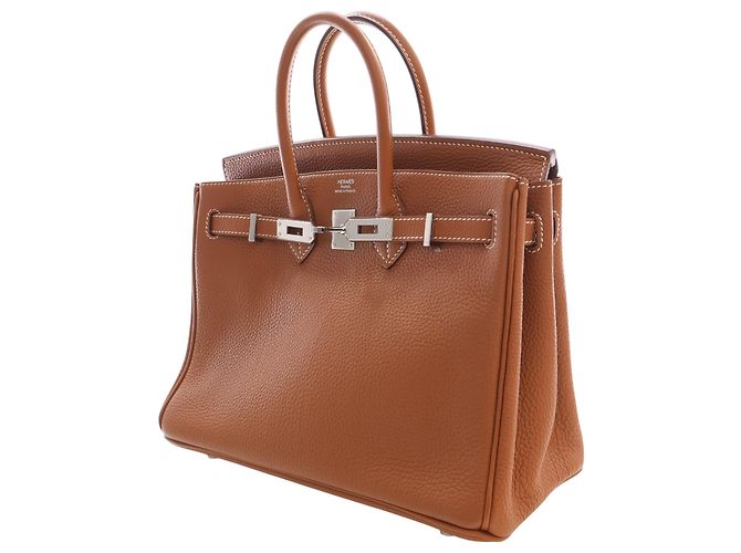 Hermès Brown Togo Birkin Retourne 25 Marrone - view 12