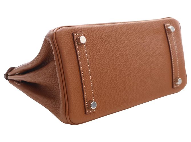 Hermès Brown Togo Birkin Retourne 25 Marrone - view 13