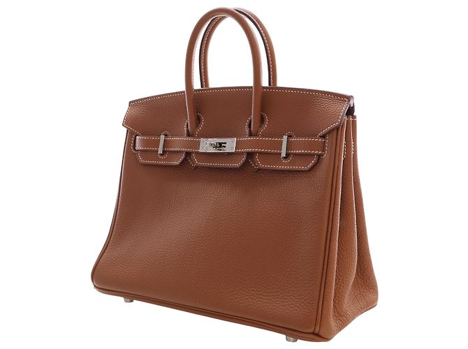 Hermès Brown Togo Birkin Retourne 25 Marrone - view 3