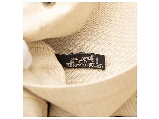 Hermès Beige Polyester and Leather Chennai MM - vista 5