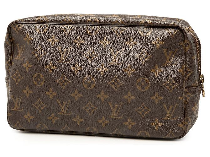 Louis Vuitton Brown Monogram Trousse Toilette 28 Marrone - vista 2