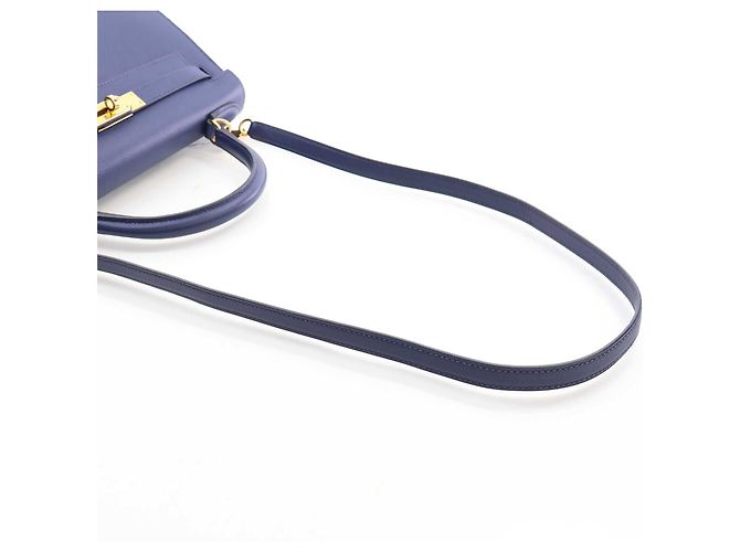 Hermès Blue Epsom Kelly II Sellier 28 Blu scuro - vista 14