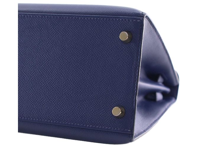 Hermès Blue Epsom Kelly II Sellier 28 Blu scuro - vista 9