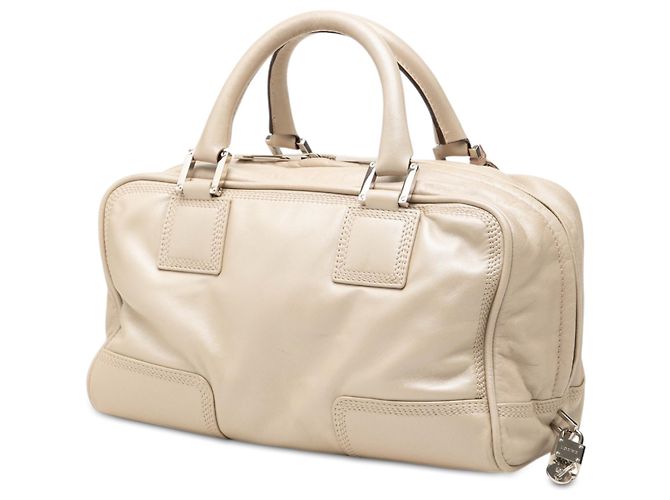 LOEWE Amazona 28 in pelle beige - vista 2