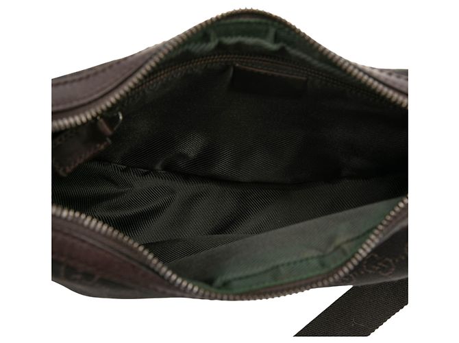 Borsa a tracolla Gucci in tela GG marrone Marrone scuro - vista 4