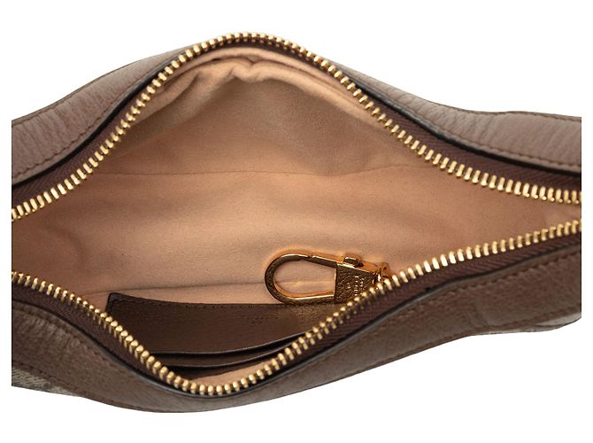 Borsa a tracolla Gucci Mini GG Supreme Web Ophidia Beige - vista 4