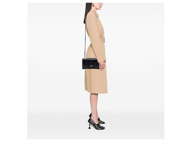 Chanel Black Small Quilted Lambskin Citizen Zip Flap Nero - vista 6