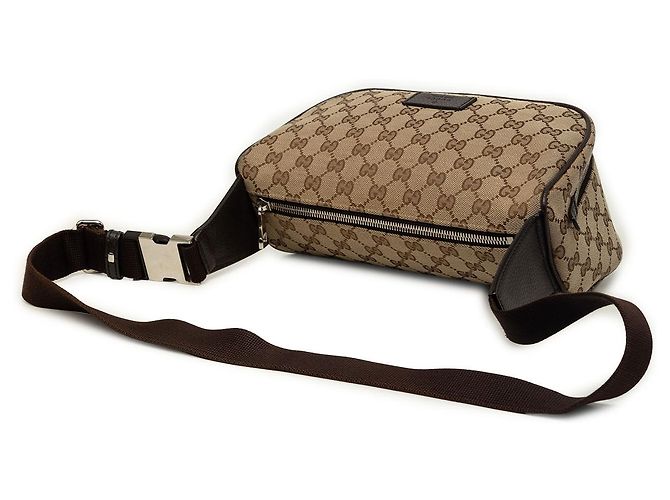 Gucci Beige GG Canvas Waist Pouch - view 2