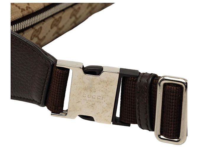 Gucci Beige GG Canvas Waist Pouch - view 6