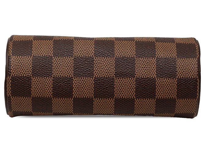 Louis Vuitton Brown Damier Ebene Papillon Pochette Marrone - vista 3
