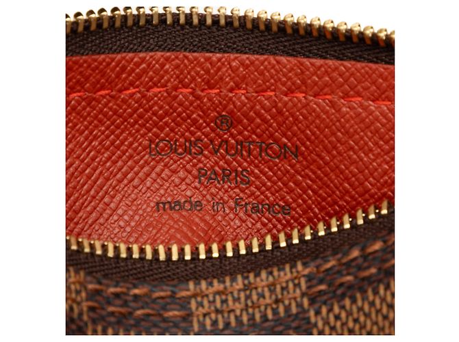 Louis Vuitton Brown Damier Ebene Papillon Pochette Marrone - vista 5