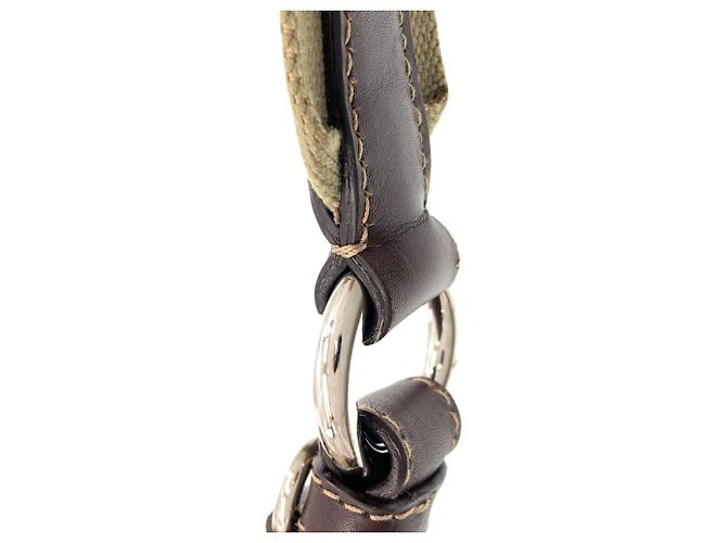 Borsa a tracolla lunga Prada BT0534 in jacquard logo Marrone - vista 10