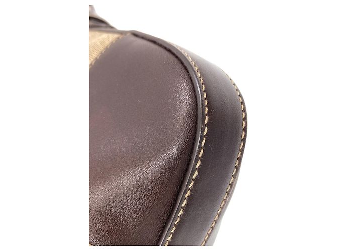 Borsa a tracolla lunga Prada BT0534 in jacquard logo Marrone - vista 13