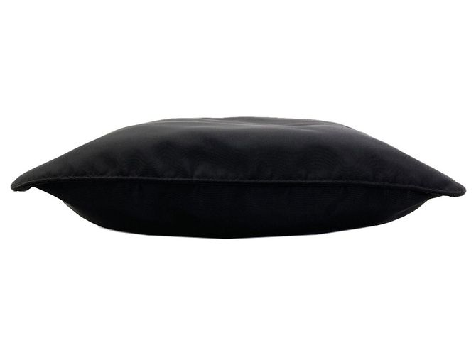 Borsa a tracolla lunga Prada in nylon nero - vista 4