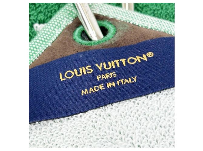Serviette de sport Louis Vuitton verte - vue 5