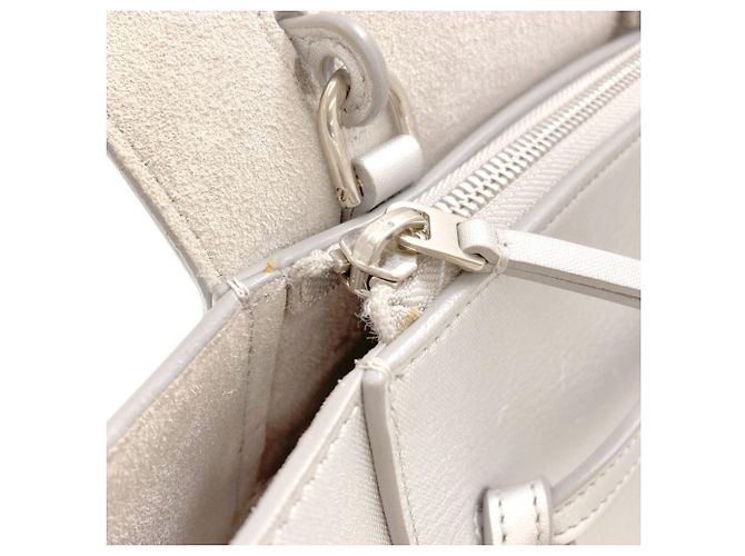 Céline Borsa Celine Belt Bag Nano 2-Way Argento - vista 11