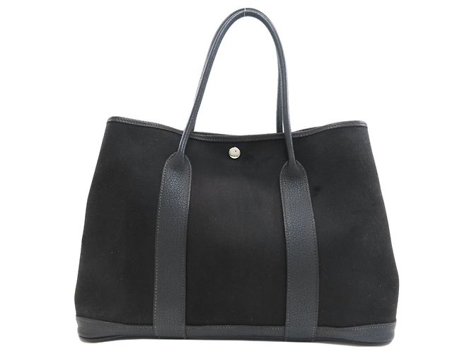Hermès Borsa Tote Hermes Garden Party PM Nero - vista 2
