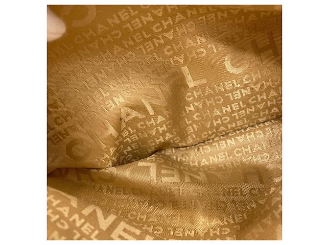Borsa Tote Chanel Chocolate Bar Wild Stitch Beige - vista 11