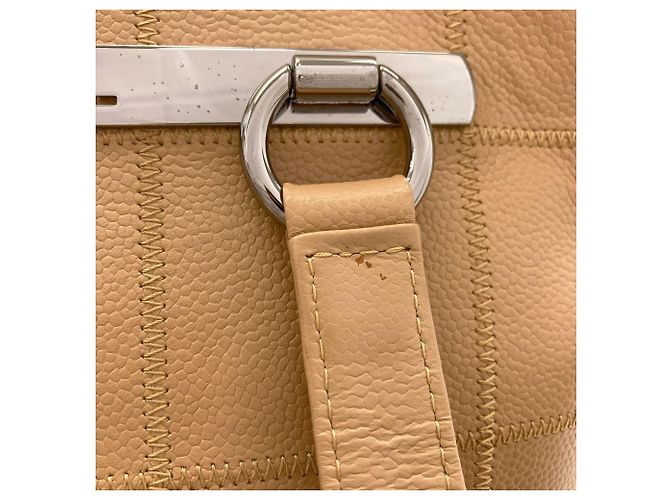 Borsa Tote Chanel Chocolate Bar Wild Stitch Beige - vista 16