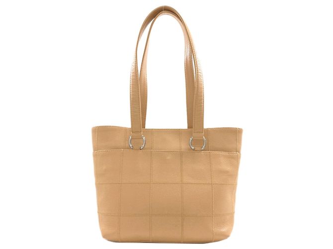 Borsa Tote Chanel Chocolate Bar Wild Stitch Beige - vista 2