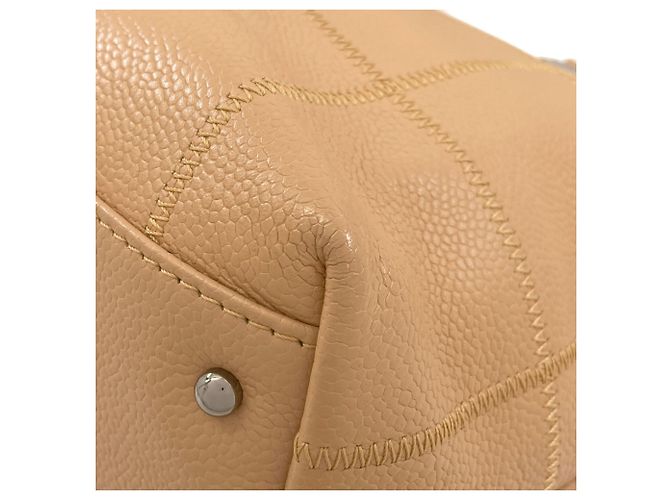 Borsa Tote Chanel Chocolate Bar Wild Stitch Beige - vista 20