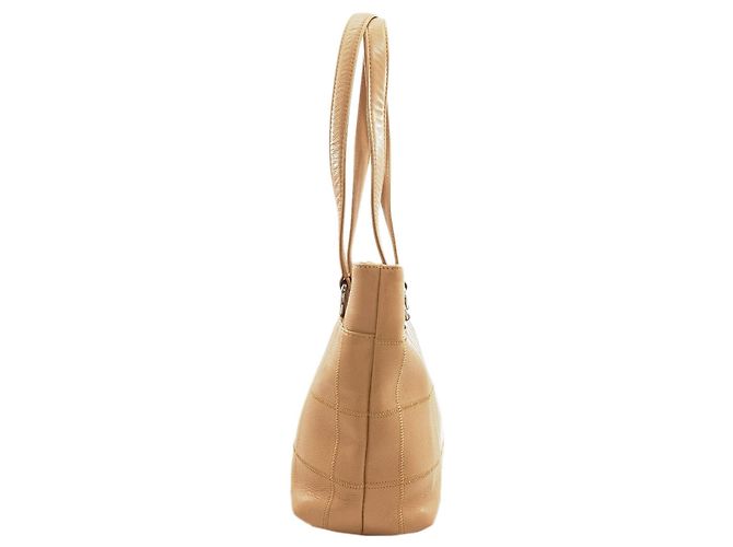 Borsa Tote Chanel Chocolate Bar Wild Stitch Beige - vista 3
