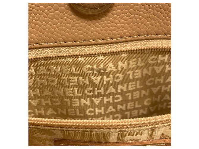 Borsa Tote Chanel Chocolate Bar Wild Stitch Beige - vista 9