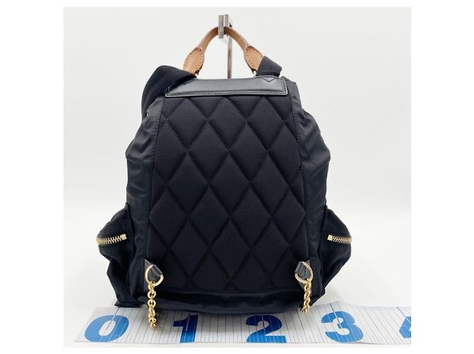Burberry Nylon-Rucksack Braun Schwarz - Ansicht 2
