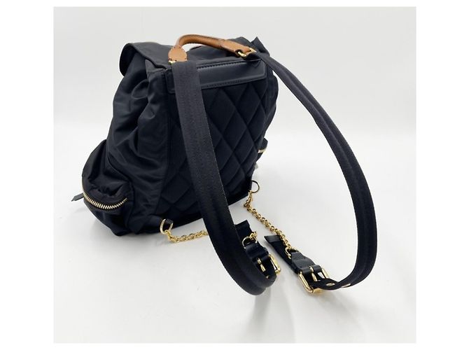 Burberry Nylon-Rucksack Braun Schwarz - Ansicht 6