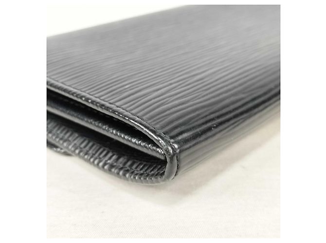Cartera larga Louis Vuitton de piel Epi Negro - vista 4
