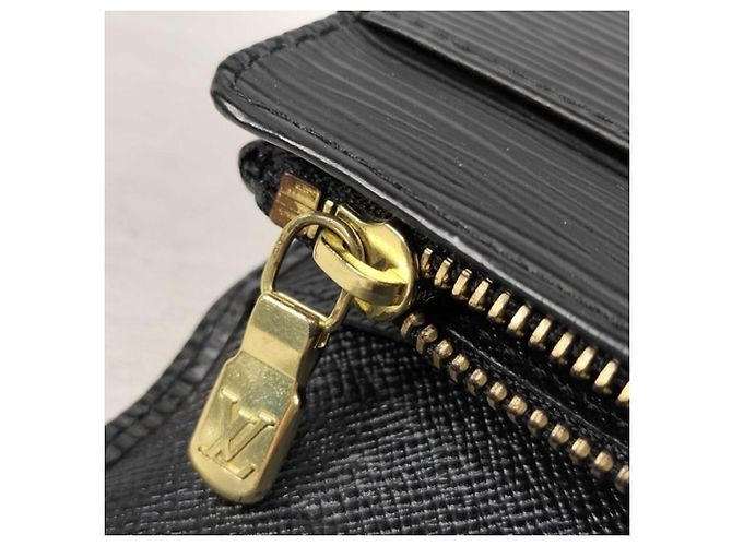 Cartera larga Louis Vuitton de piel Epi Negro - vista 9