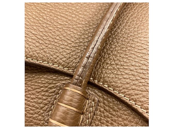 Borsa Tote Tod's Cornish Wave Marrone - vista 11
