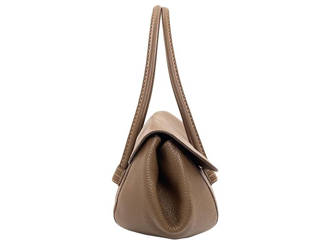 Borsa Tote Tod's Cornish Wave Marrone - vista 3