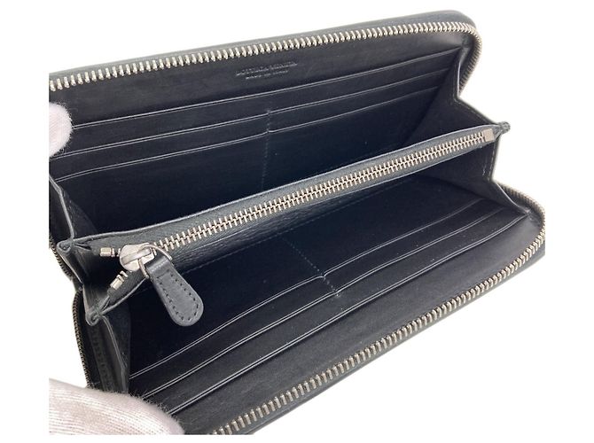 Bottega Veneta Intrecciato langes Portemonnaie Schwarz - Ansicht 4