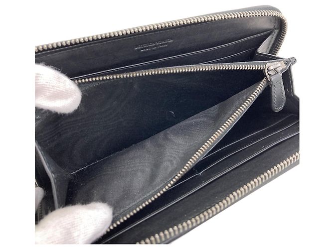 Bottega Veneta Intrecciato langes Portemonnaie Schwarz - Ansicht 5