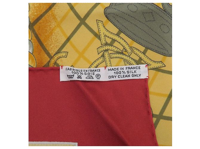 Foulard di seta Hermès Carré 90 Marrone Rosso - vista 6