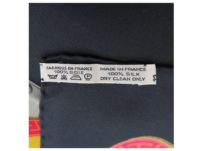 Hermès Hermes Carre 90 Chaleada Seidentuch Schwarz - Ansicht 6