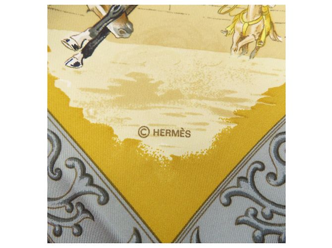 Hermès Hermes Carre 90 Chaleada Seidentuch Schwarz - Ansicht 7
