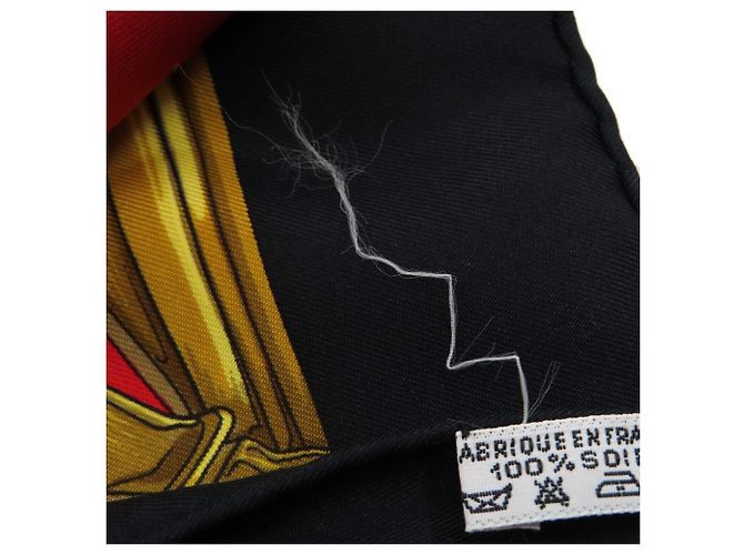 Hermès Foulard Hermes Carre 90 Armor Nero - vista 10