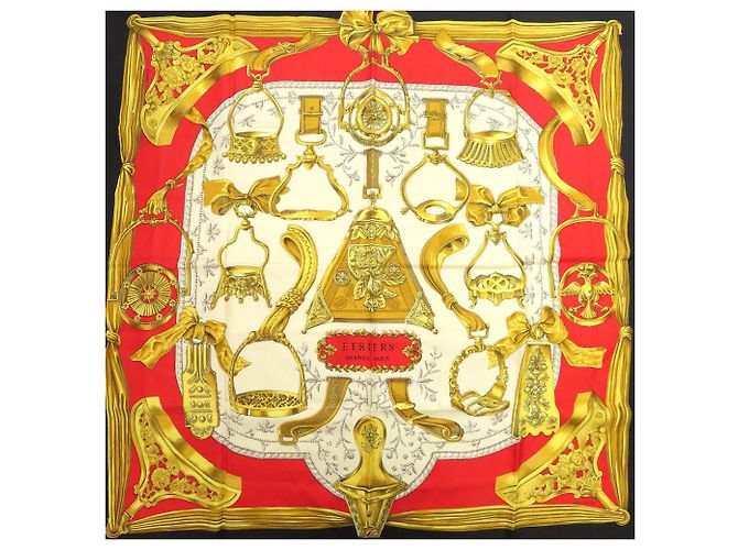 Hermès Foulard Hermes Carre 90 Armor Nero - vista 3