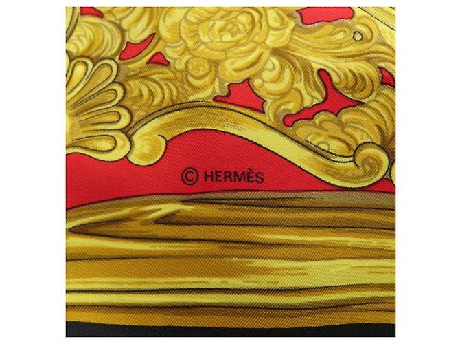 Hermès Foulard Hermes Carre 90 Armor Nero - vista 6