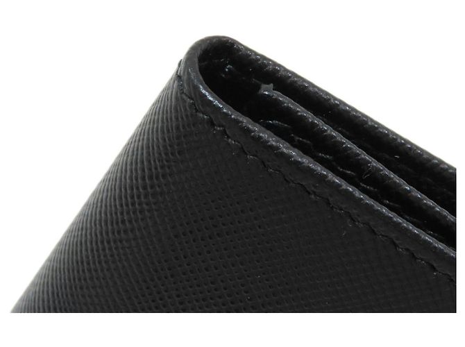 Prada Saffiano Leather Key Case Black - view 10