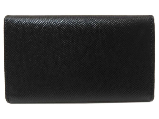 Prada Saffiano Leather Key Case Black - view 2