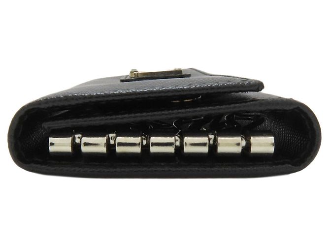 Prada Saffiano Leather Key Case Black - view 3