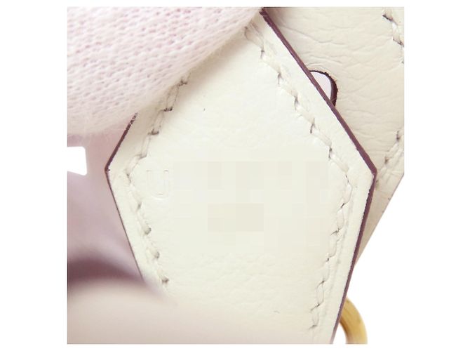 Hermès Borsa Hermes Bolide 1923 25 Verso Gold Hardware Marrone Bianco - vista 7