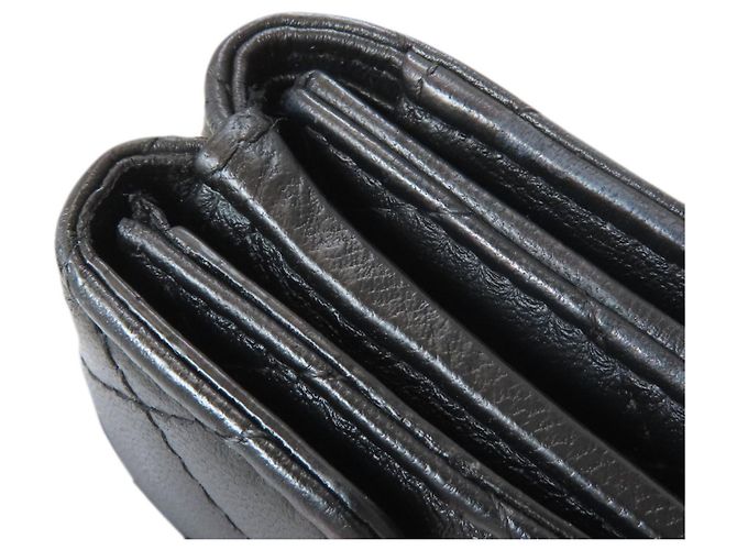 Cartera compacta Chanel Matelassé Negro - vista 15