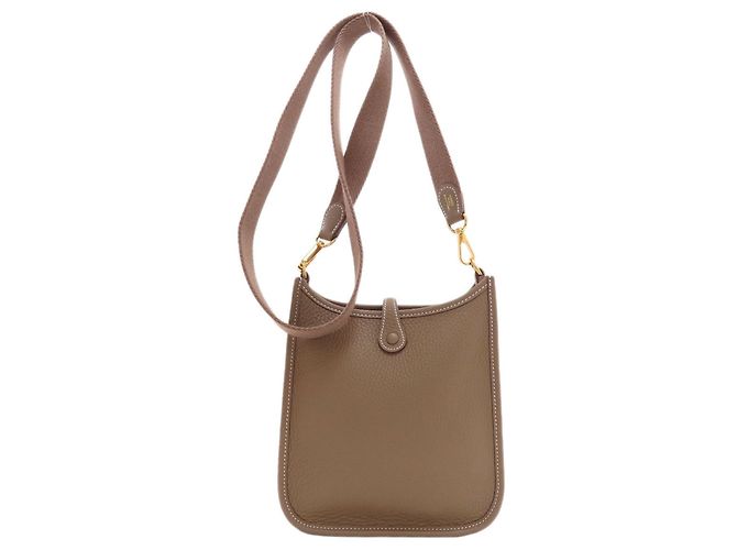 Hermès Borsa a tracolla Hermes Evelyne TPM Taupe - vista 2